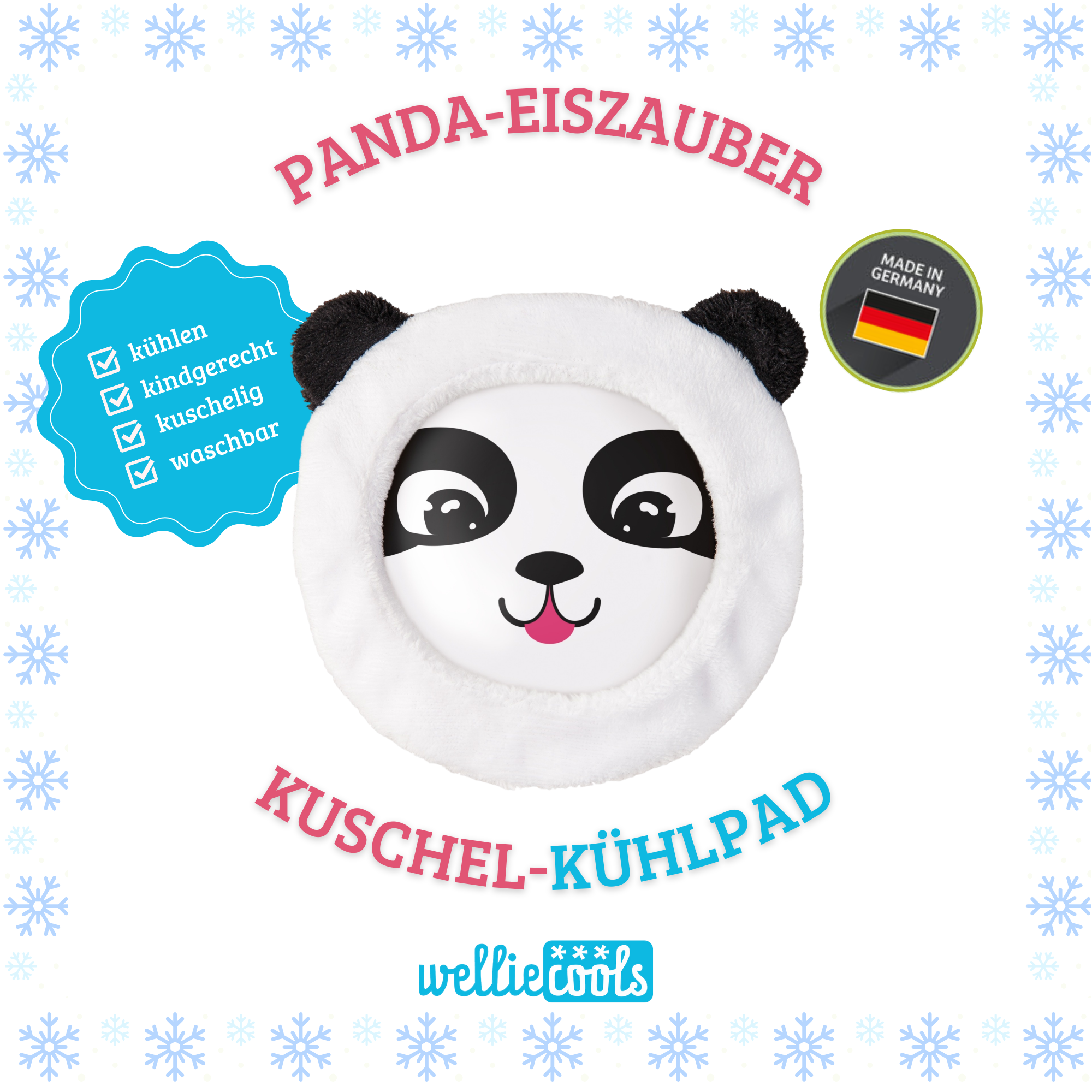 Kühlkissen Panda | Sanfte Kühlung für Kinder